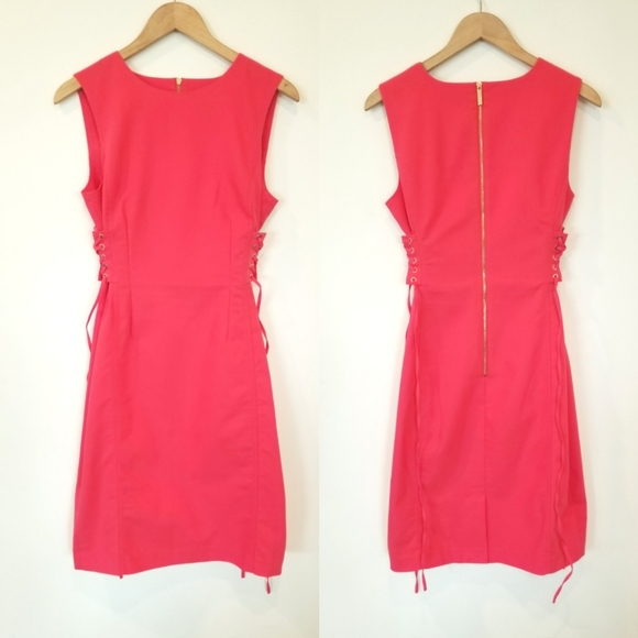 Calvin Klein Lace-Up Corset Style Sheath Dress Career Office Business Attire - Picture 2 of 13